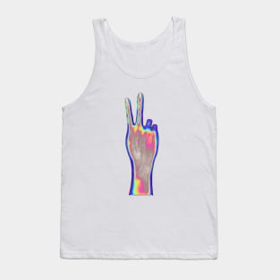 Holographic Backhand Tank Top